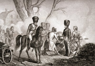 Napoleon (1769-1821) at Montereau-sur-Yonne on 18th February 1814 by English School